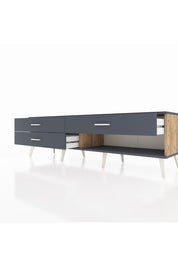 Hyperion TV Ünitesi 3 Çekmeceli  176x44x51 Çam-Antrasit/Antrasit