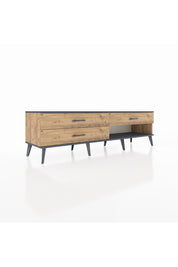 Hyperion TV Ünitesi 3 Çekmeceli  176x44x51 Çam-Antrasit/Çam