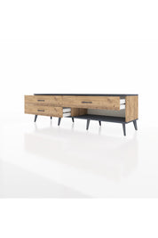 Hyperion TV Ünitesi 3 Çekmeceli  176x44x51 Çam-Antrasit/Çam
