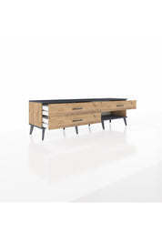 Hyperion TV Ünitesi 3 Çekmeceli  176x44x51 Çam-Antrasit/Çam