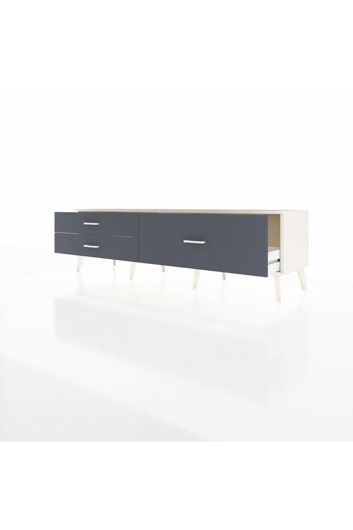 Hyperion TV Ünitesi 3 Çekmeceli  176x44x51 Aytaşı-Aytaşı/Antrasit