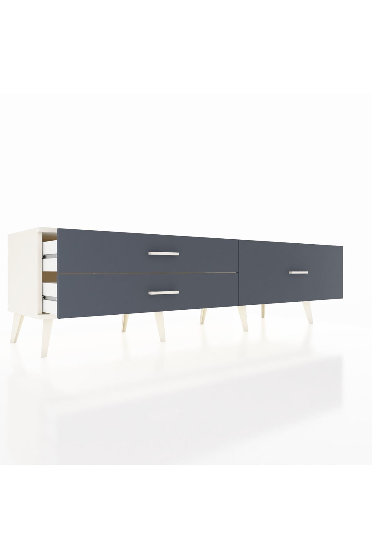 Hyperion TV Ünitesi 3 Çekmeceli  176x44x51 Aytaşı-Aytaşı/Antrasit