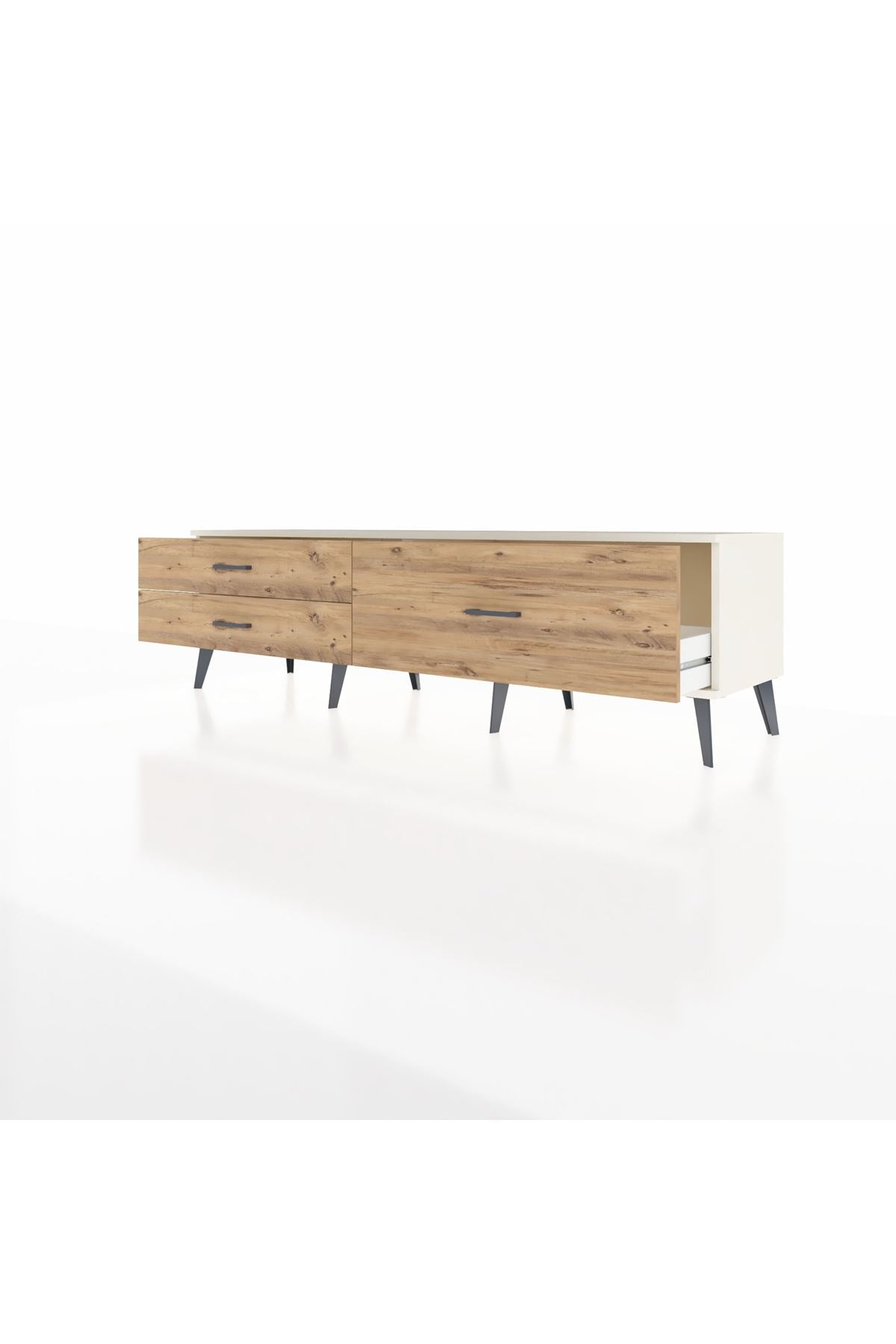 Hyperion TV Ünitesi 3 Çekmeceli  176x44x51 Aytaşı-Aytaşı/Çam