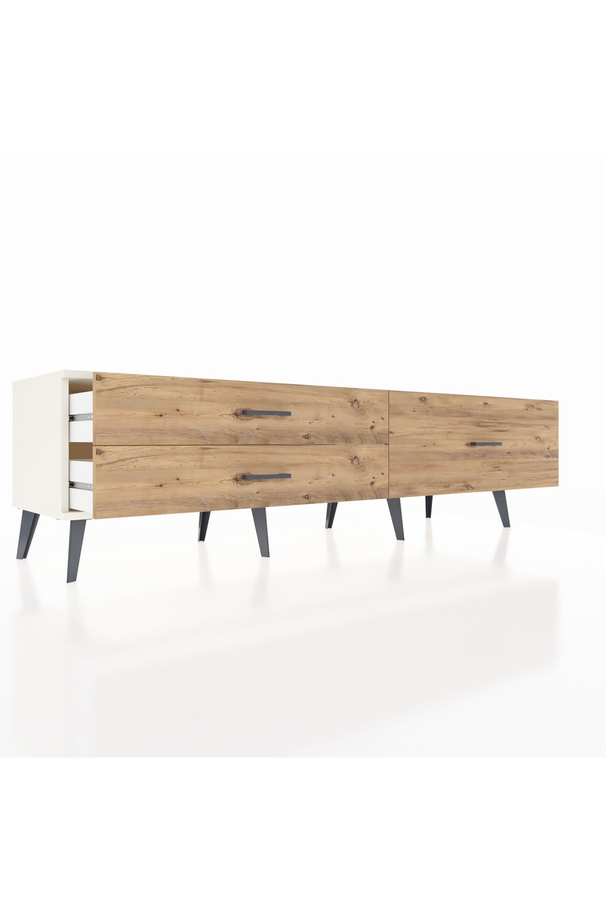 Hyperion TV Ünitesi 3 Çekmeceli  176x44x51 Aytaşı-Aytaşı/Çam