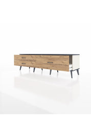 Hyperion TV Ünitesi 3 Çekmeceli  176x44x51 Aytaşı-Antrasit/Çam