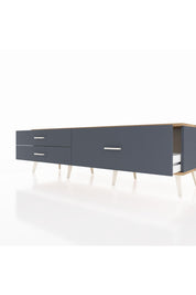 Hyperion TV Ünitesi 3 Çekmeceli  176x44x51 Antrasit-Çam/Antrasit