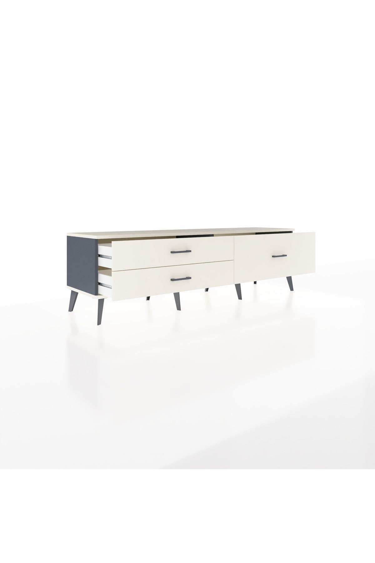 Hyperion TV Ünitesi 3 Çekmeceli  176x44x51 Antrasit-Aytaşı/Aytaşı