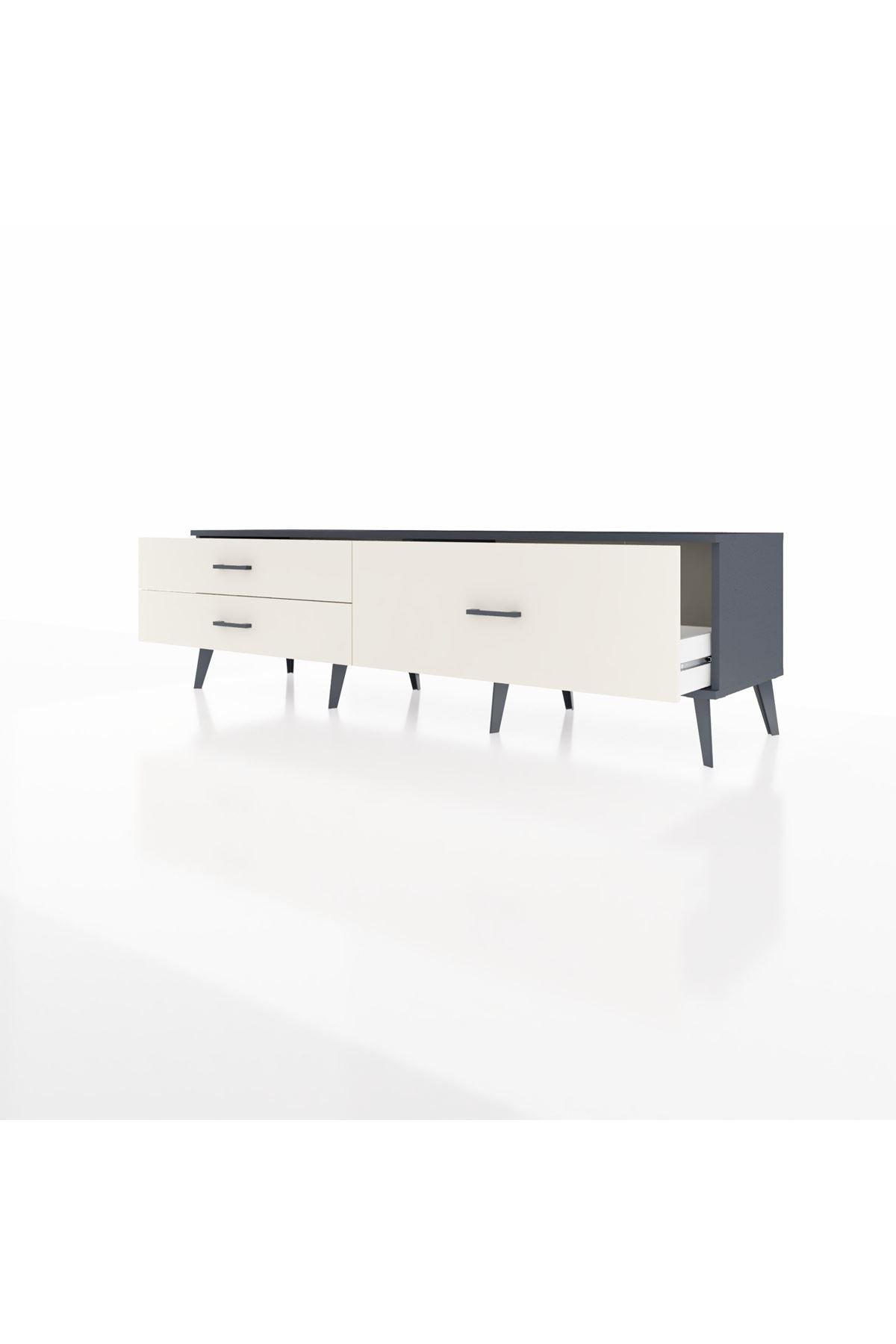 Hyperion TV Ünitesi 3 Çekmeceli  176x44x51 Antrasit-Antrasit/Aytaşı