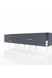 Hyperion TV Ünitesi 3 Çekmeceli  176x44x51 Antrasit-Antrasit/Antrasit