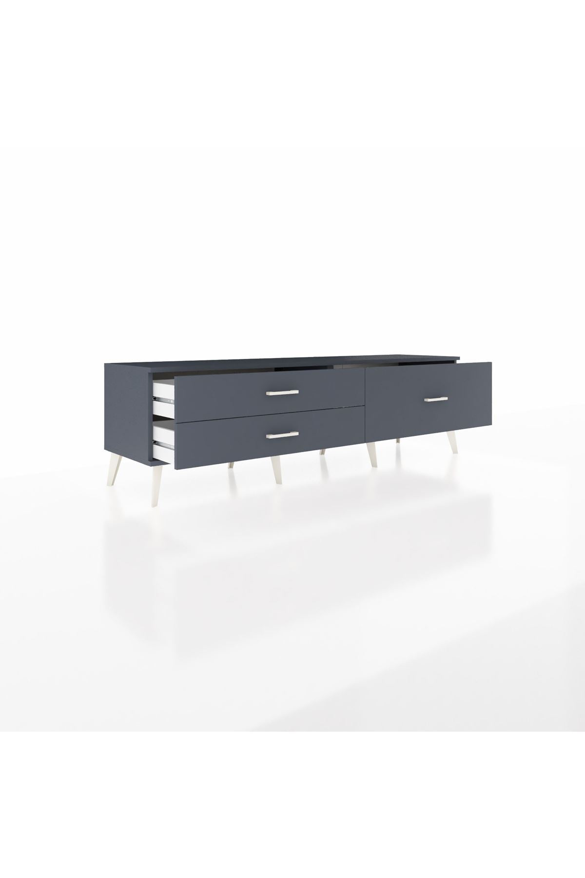 Hyperion TV Ünitesi 3 Çekmeceli  176x44x51 Antrasit-Antrasit/Antrasit