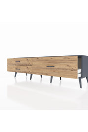 Hyperion TV Ünitesi 3 Çekmeceli  176x44x51 Antrasit-Antrasit/Çam