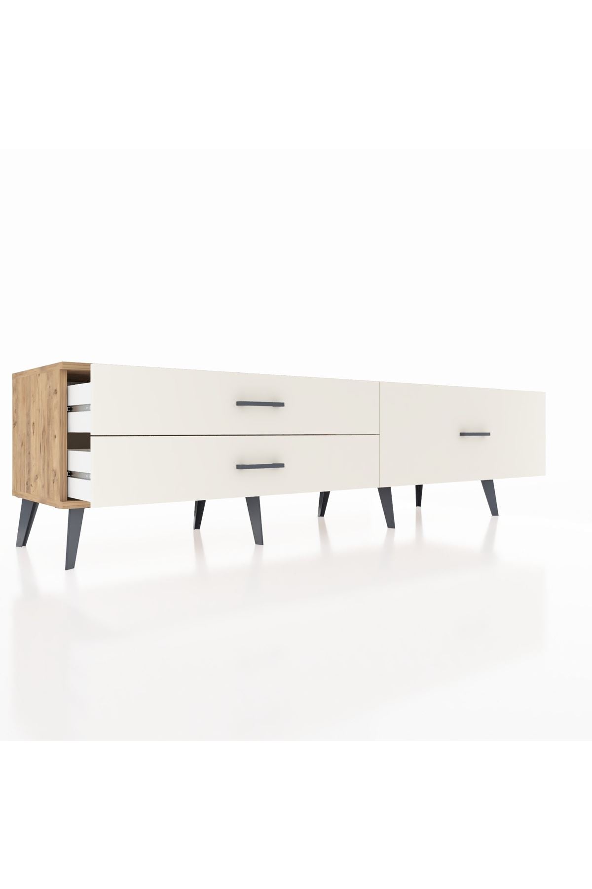 Hyperion TV Ünitesi 3 Çekmeceli  176x44x51 Çam-Çam/Aytaşı