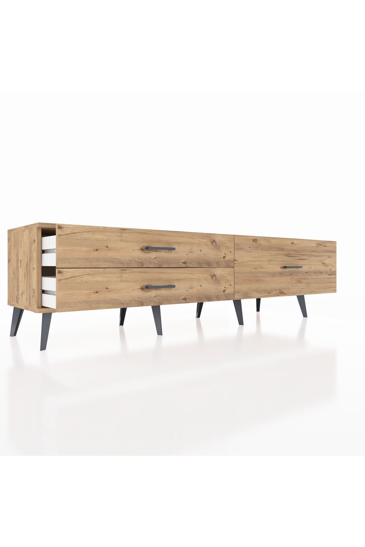 Hyperion TV Ünitesi 3 Çekmeceli  176x44x51 Çam-Çam/Çam