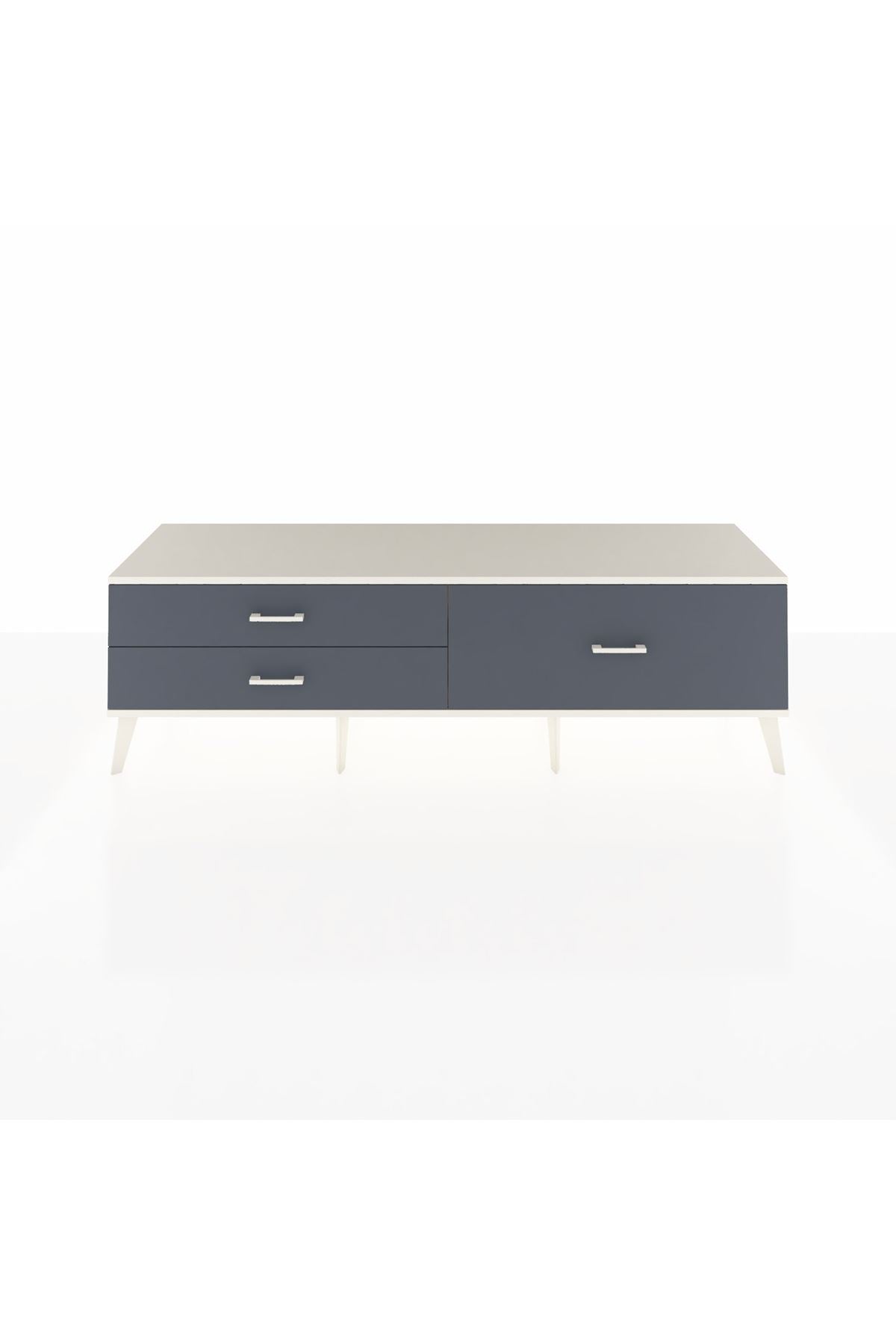 Hyperion TV Ünitesi 3 Çekmeceli  176x44x51 Çam-Aytaşı/Antrasit