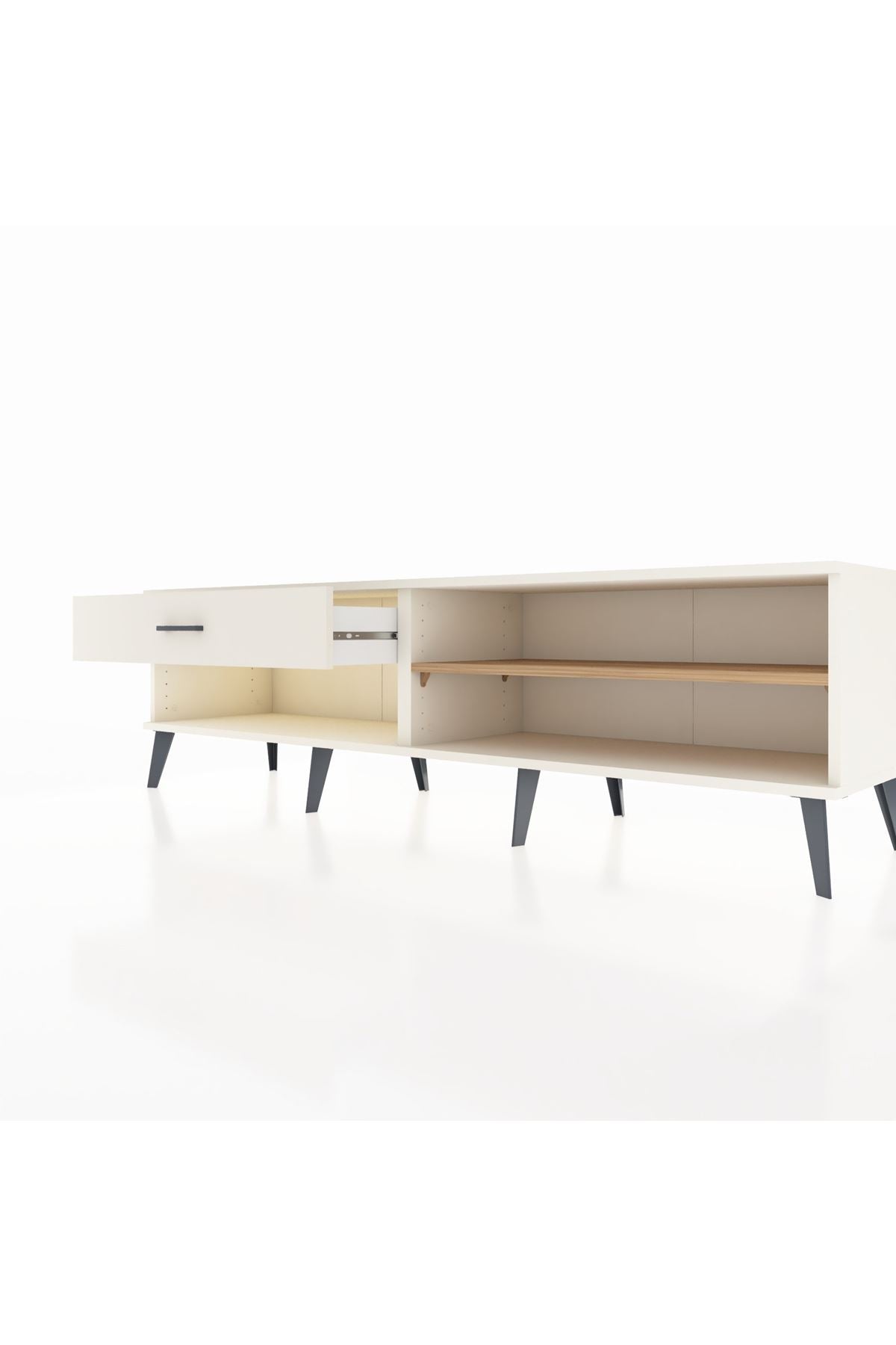 Hyperion TV Ünitesi Tek Raflı Tek Çekmeceli  176x44x51 Aytaşı-Çam/Aytaşı