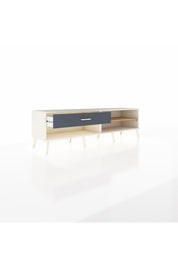 Hyperion TV Ünitesi Tek Raflı Tek Çekmeceli  176x44x51 Aytaşı-Çam/Antrasit