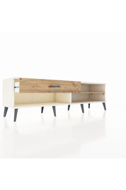 Hyperion TV Ünitesi Tek Raflı Tek Çekmeceli  176x44x51 Aytaşı-Çam/Çam