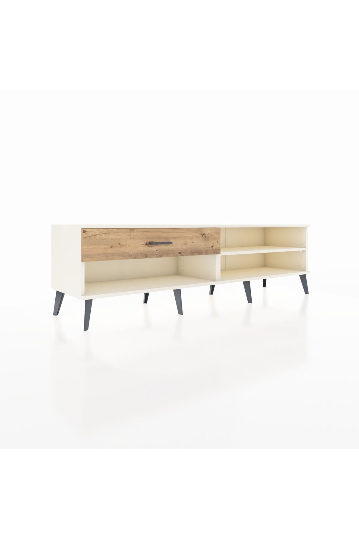 Hyperion TV Ünitesi Tek Raflı Tek Çekmeceli  176x44x51 Aytaşı-Aytaşı/Çam