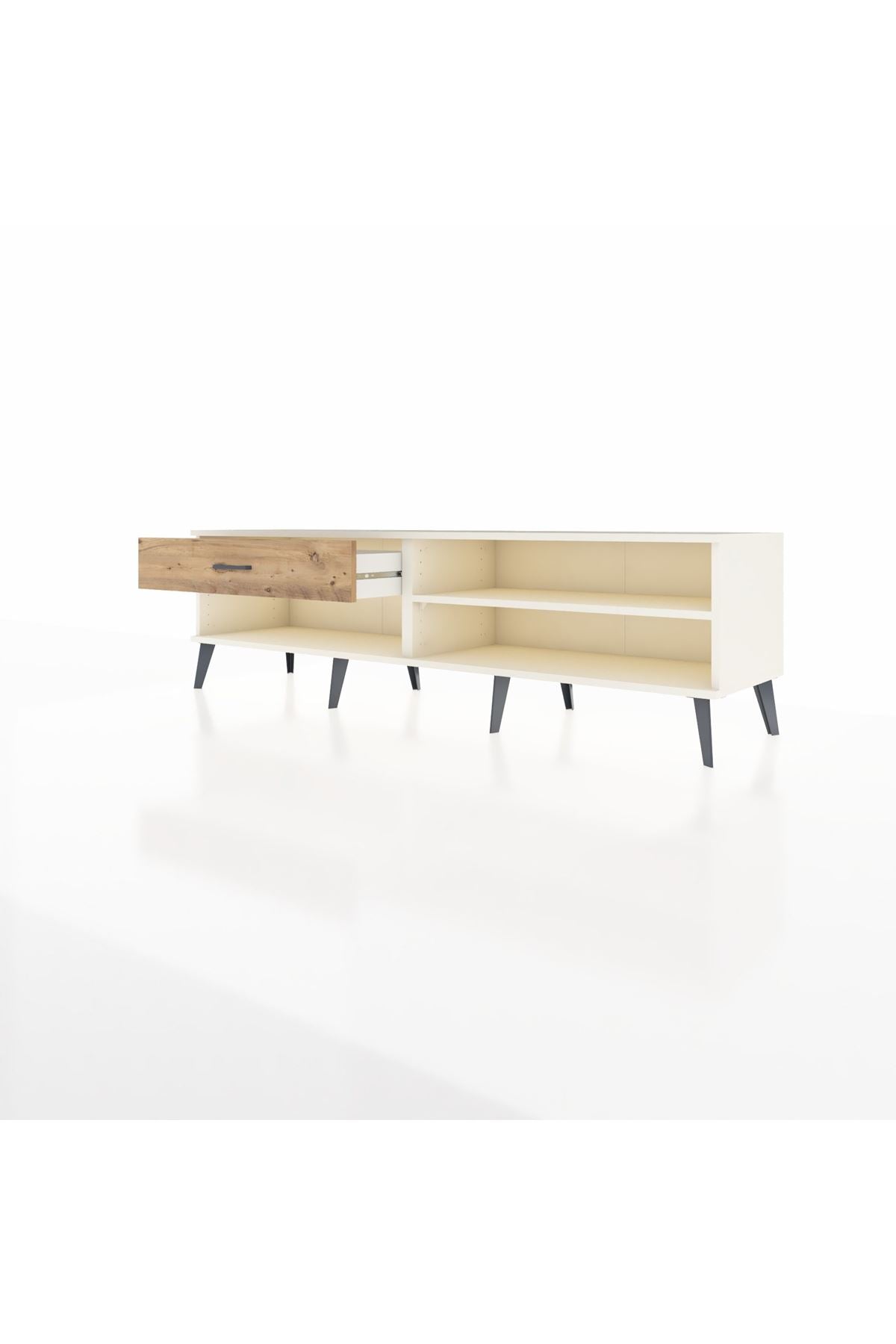 Hyperion TV Ünitesi Tek Raflı Tek Çekmeceli  176x44x51 Aytaşı-Aytaşı/Çam