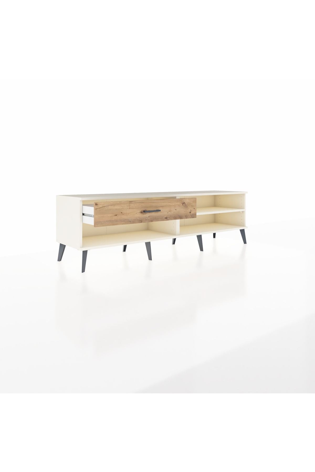 Hyperion TV Ünitesi Tek Raflı Tek Çekmeceli  176x44x51 Aytaşı-Aytaşı/Çam