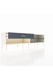 Hyperion TV Ünitesi Tek Raflı Tek Çekmeceli  176x44x51 Aytaşı-Antrasit/Antrasit