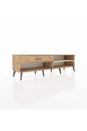 Hyperion TV Ünitesi Tek Raflı Tek Çekmeceli  176x44x51 Çam-Aytaşı/Çam