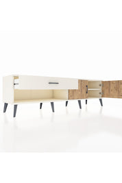 Hyperion TV Ünitesi Tek Raflı Tek Çekmeceli 2 Kapaklı 176x44x51 Aytaşı-Çam/Aytaşı