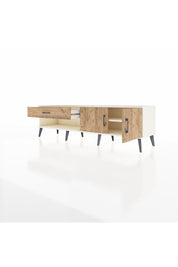 Hyperion TV Ünitesi Tek Raflı Tek Çekmeceli 2 Kapaklı 176x44x51 Aytaşı-Çam/Çam