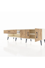 Hyperion TV Ünitesi Tek Raflı Tek Çekmeceli 2 Kapaklı 176x44x51 Aytaşı-Çam/Çam