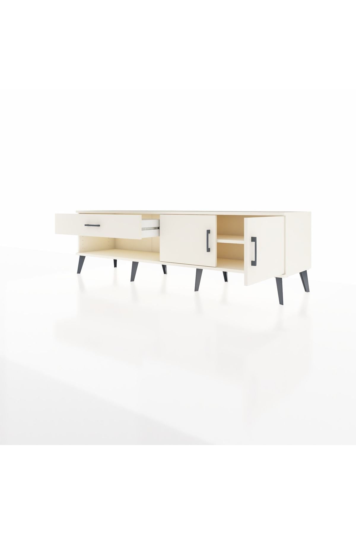 Hyperion TV Ünitesi Tek Raflı Tek Çekmeceli 2 Kapaklı 176x44x51 Aytaşı-Aytaşı/Aytaşı