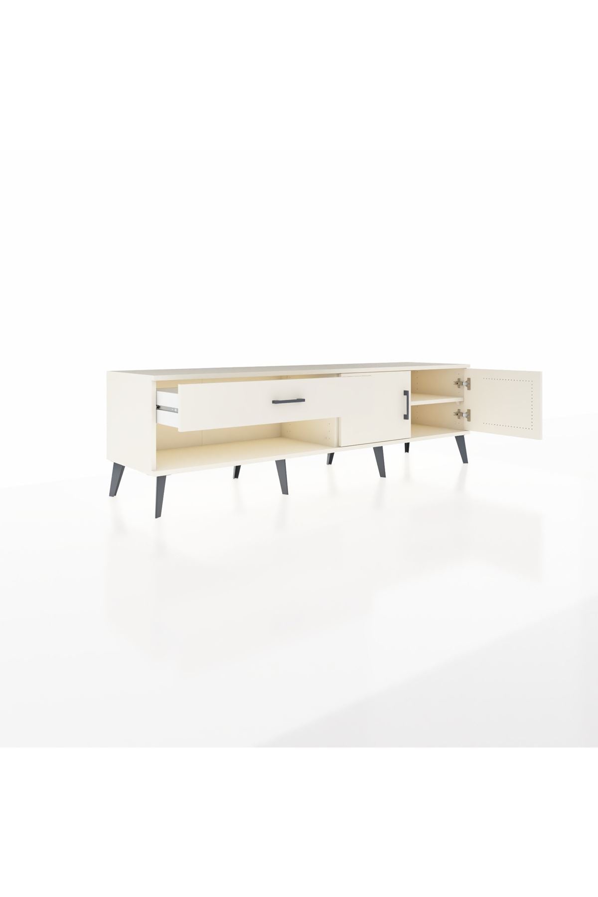 Hyperion TV Ünitesi Tek Raflı Tek Çekmeceli 2 Kapaklı 176x44x51 Aytaşı-Aytaşı/Aytaşı