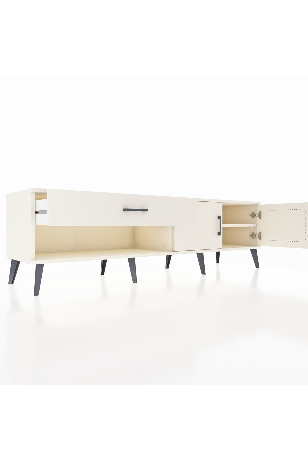 Hyperion TV Ünitesi Tek Raflı Tek Çekmeceli 2 Kapaklı 176x44x51 Aytaşı-Aytaşı/Aytaşı