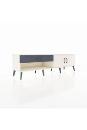 Hyperion TV Ünitesi Tek Raflı Tek Çekmeceli 2 Kapaklı 176x44x51 Aytaşı-Aytaşı/Antrasit