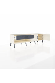 Hyperion TV Ünitesi Tek Raflı Tek Çekmeceli 2 Kapaklı 176x44x51 Aytaşı-Aytaşı/Antrasit