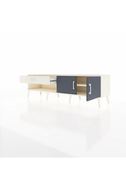 Hyperion TV Ünitesi Tek Raflı Tek Çekmeceli 2 Kapaklı 176x44x51 Aytaşı-Antrasit/Aytaşı