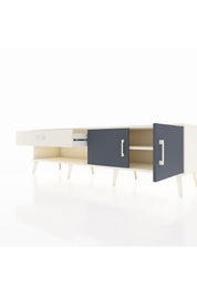 Hyperion TV Ünitesi Tek Raflı Tek Çekmeceli 2 Kapaklı 176x44x51 Aytaşı-Antrasit/Aytaşı