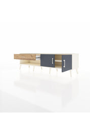 Hyperion TV Ünitesi Tek Raflı Tek Çekmeceli 2 Kapaklı 176x44x51 Aytaşı-Antrasit/Çam