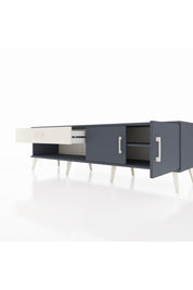 Hyperion TV Ünitesi Tek Raflı Tek Çekmeceli 2 Kapaklı 176x44x51 Antrasit-Antrasit/Aytaşı