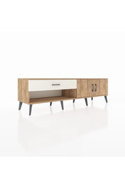 Hyperion TV Ünitesi Tek Raflı Tek Çekmeceli 2 Kapaklı 176x44x51 Çam-Çam/Aytaşı