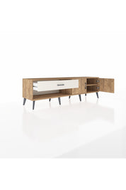 Hyperion TV Ünitesi Tek Raflı Tek Çekmeceli 2 Kapaklı 176x44x51 Çam-Çam/Aytaşı
