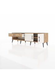 Hyperion TV Ünitesi Tek Raflı Tek Çekmeceli 2 Kapaklı 176x44x51 Çam-Aytaşı/Çam