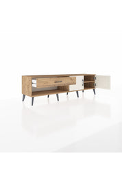 Hyperion TV Ünitesi Tek Raflı Tek Çekmeceli 2 Kapaklı 176x44x51 Çam-Aytaşı/Çam