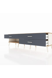 Hyperion TV Ünitesi 3 Çekmeceli  176x44x51 Aytaşı-Çam/Antrasit