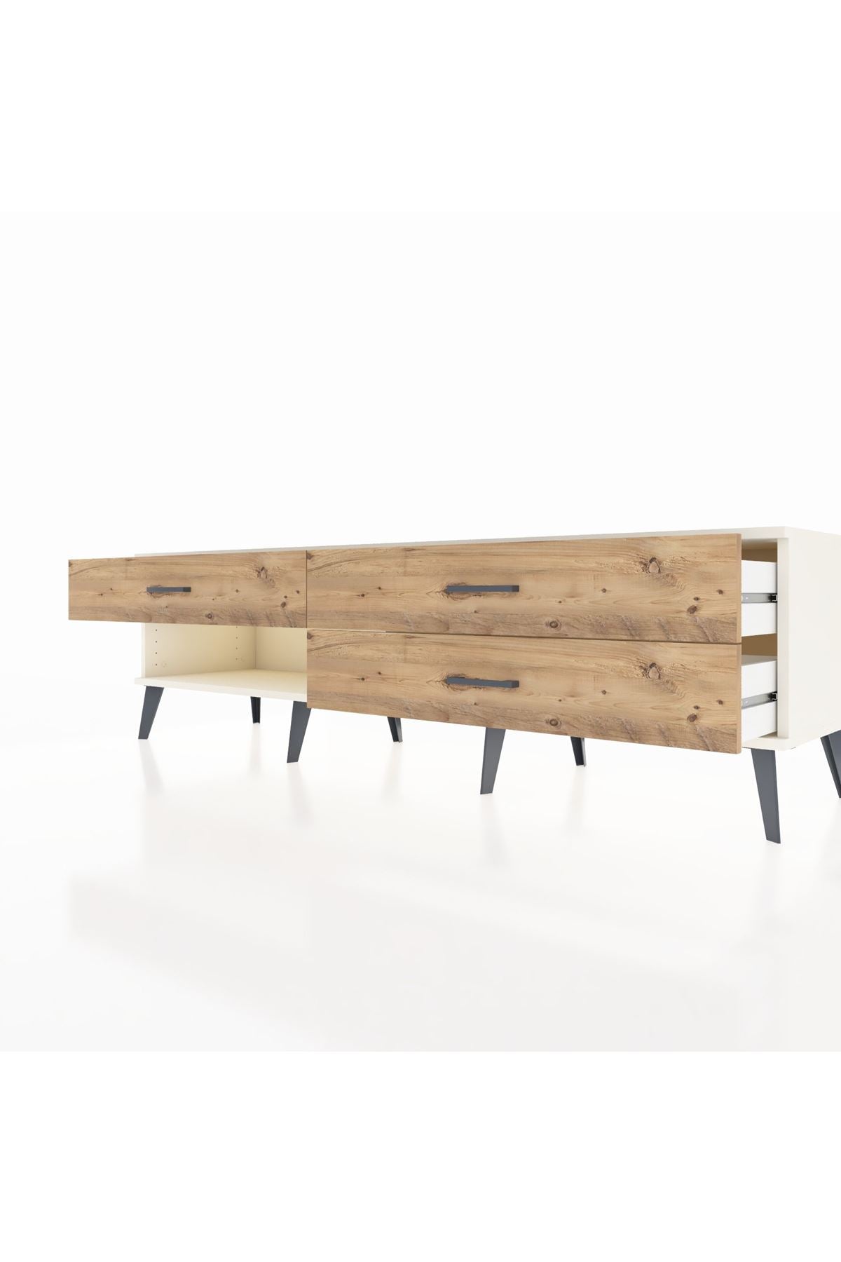 Hyperion TV Ünitesi 3 Çekmeceli  176x44x51 Aytaşı-Aytaşı/Çam