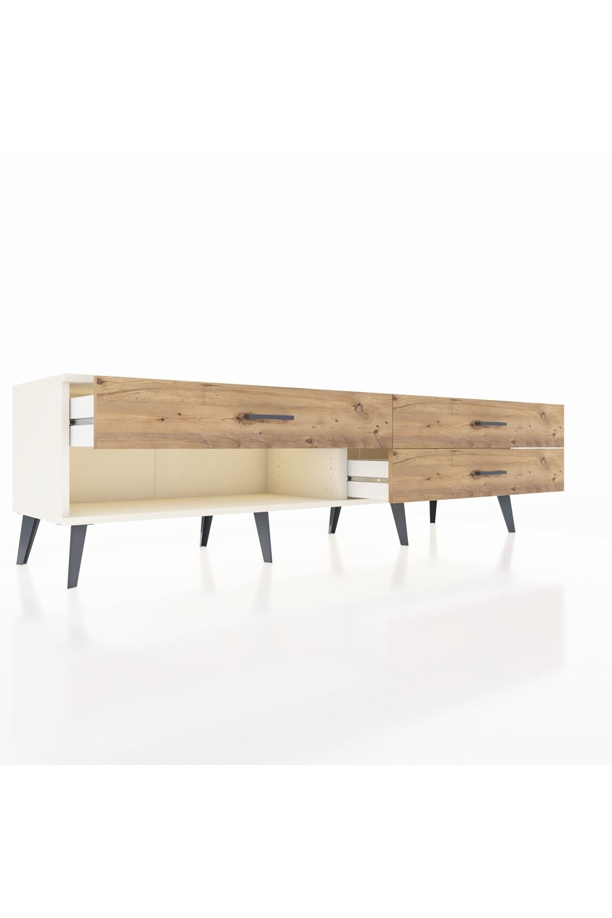 Hyperion TV Ünitesi 3 Çekmeceli  176x44x51 Aytaşı-Aytaşı/Çam