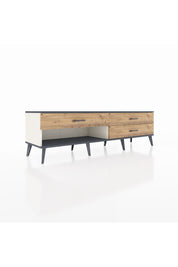 Hyperion TV Ünitesi 3 Çekmeceli  176x44x51 Aytaşı-Antrasit/Çam