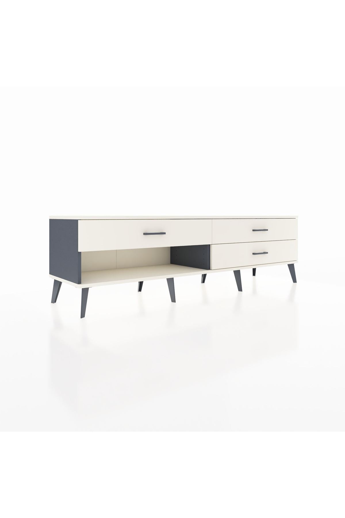 Hyperion TV Ünitesi 3 Çekmeceli  176x44x51 Antrasit-Aytaşı/Aytaşı