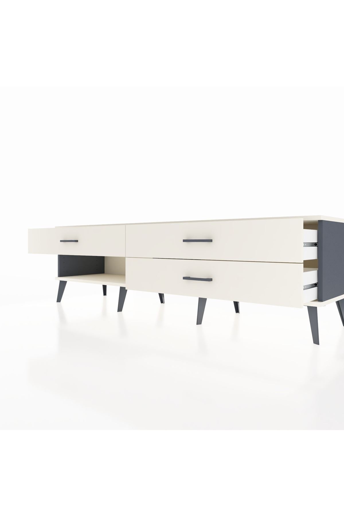 Hyperion TV Ünitesi 3 Çekmeceli  176x44x51 Antrasit-Aytaşı/Aytaşı