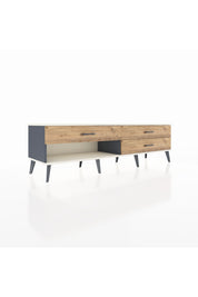 Hyperion TV Ünitesi 3 Çekmeceli  176x44x51 Antrasit-Aytaşı/Çam