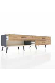 Hyperion TV Ünitesi 3 Çekmeceli  176x44x51 Antrasit-Aytaşı/Çam